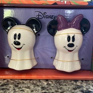 Disney Mickey and Minnie Ghost Salt and Pepper Shakers